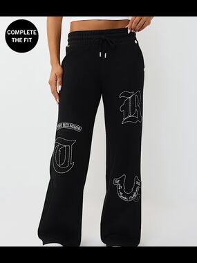 NWT True Religion Patch Sweatpants Expensive Quality